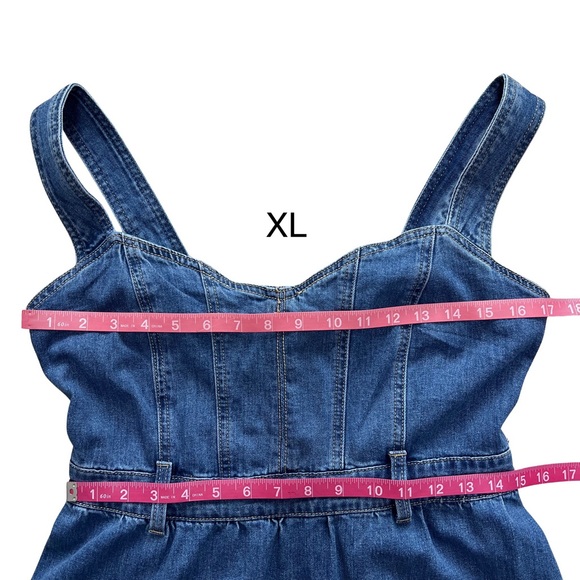 Forte Tiered Denim Western Maxi Dress - Picture 15 of 16